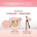 Bundle Instaperfect Skincover Air Cushion + Noir Lash Mascara (Mascara Bulu Mata Smudgeproof)- Bundle Make Up Tahan Lama Badai on Point