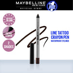 MAYBELLINE OFFICIAL Line Tattoo Crayon Pen Liner - Eyeliner Makeup Black Waterproof Tahan Air Long Lasting