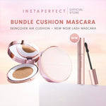 Bundle Instaperfect Skincover Air Cushion + Noir Lash Mascara (Mascara Bulu Mata Smudgeproof)- Bundle Make Up Tahan Lama Badai on Point