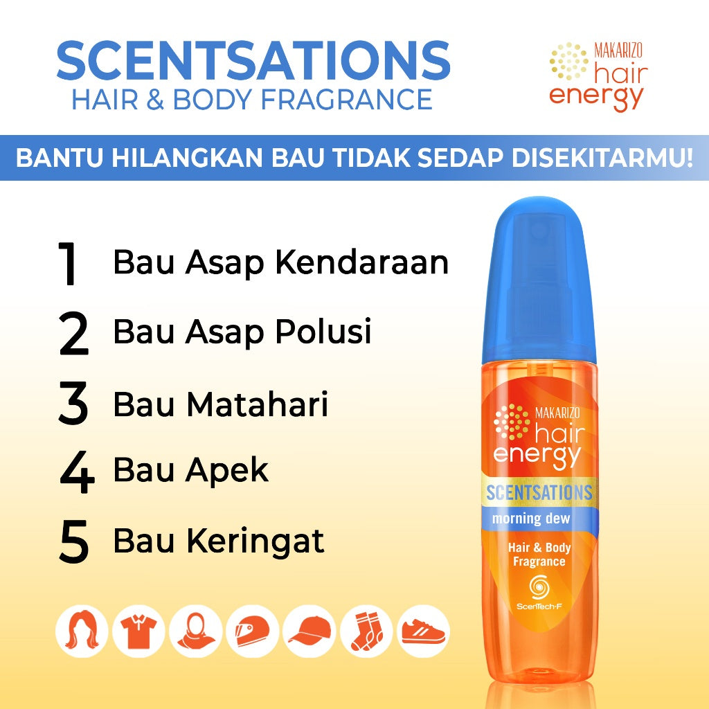 (SPECIAL FREE GIFT) - Bundle Conditioning Shampoo Kiwi 170 mL & Scentsations Morning Dew 100 mL