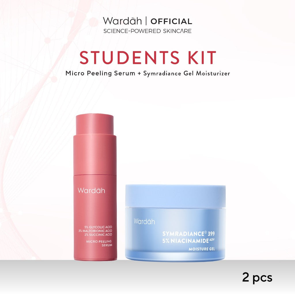 Wardah Exfo Peeling Serum 5% Glycolic Acid 3% Maltobionic Acid 2% Succinic Acid Micro - Serum Exfoliasi Wajah, Serum Membantu Mencerahkan dan Menghaluskan Wajah - Skincare