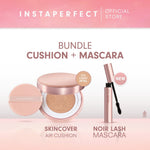 Bundle Instaperfect Skincover Air Cushion + Noir Lash Mascara (Mascara Bulu Mata Smudgeproof)- Bundle Make Up Tahan Lama Badai on Point