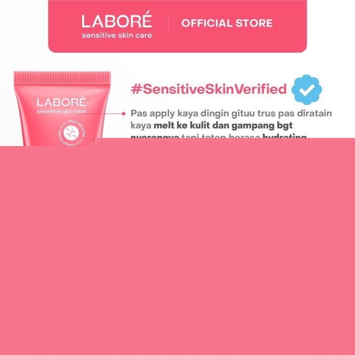 Labore GentleBiome Skin Nutrition Gel 50ml Moisturizer Pelembab Wajah untuk Kulit Sensitif dengan Kandungan Hyaluronic Acid