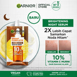 GARNIER Serum Bright Complete Overnight PURE VITAMIN C Serum 15ml 30ml - Skincare Mencerahkan Wajah Vitamin C Cocok untuk semua jenis kulit Serum Malam