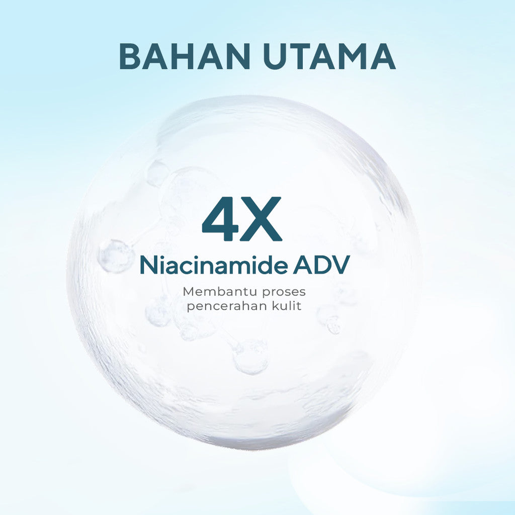 WARDAH Lightening SuperSerum Mask 20 ml - Masker Wajah dengan 4X Niacinamide ADV - Mencerahkan dan Memberikan Relaksasi Pada Kulit Wajah Dengan 10X Concentrated Brightening Serum - Skincare