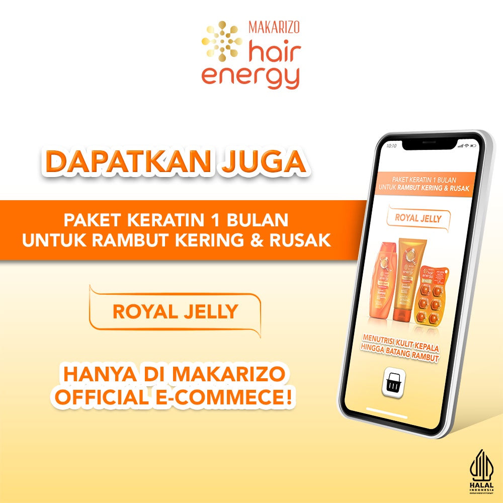 Makarizo Hair Energy VITAGLITZ Hair Keratin Serum ROYAL JELLY 6 x 1 mL