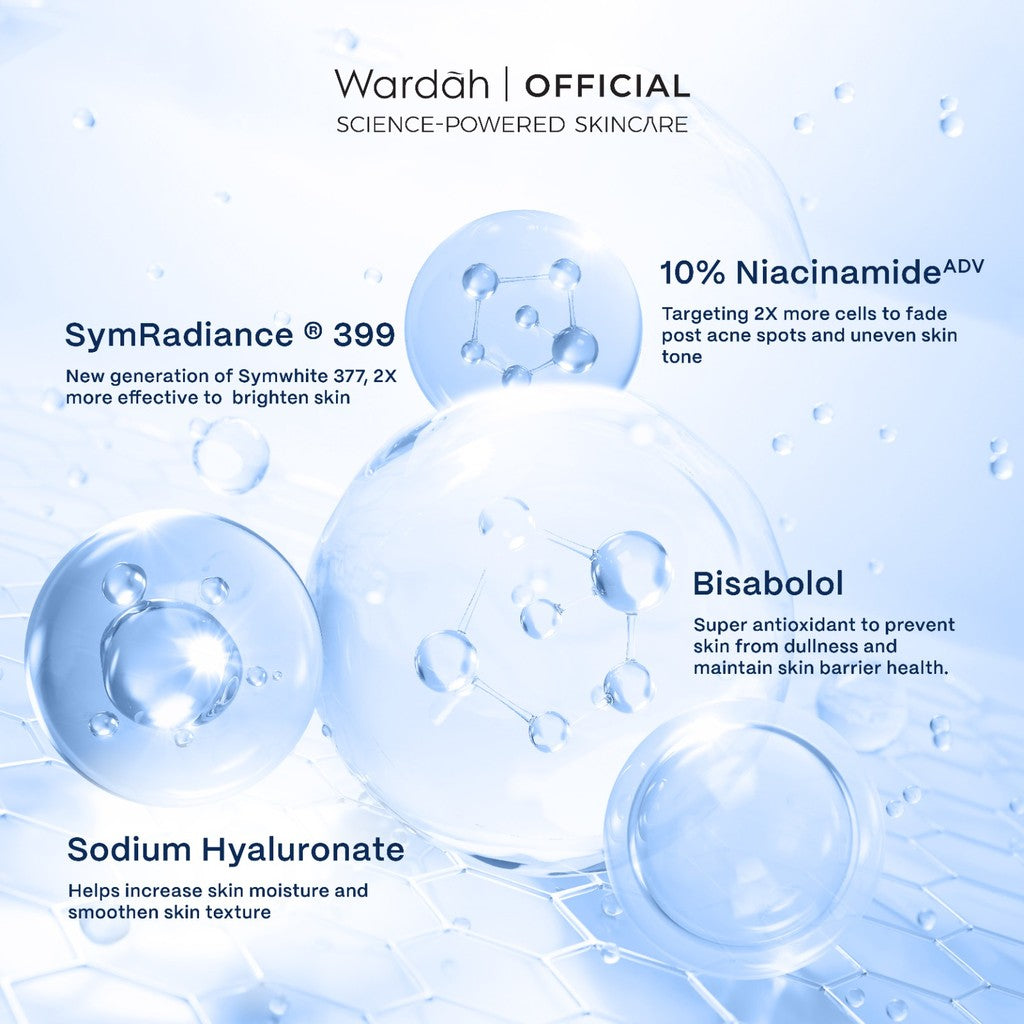 WARDAH Symradiance 399 5% Niacinamide ADV Bright&Barrier Boost Moisture Gel - Skincare