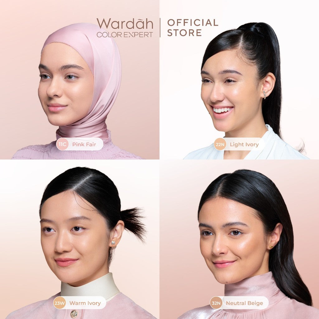 WARDAH Colorfit Perfect Glow Cushion -Tahan Lama Hingga 12 Jam Dilengkapi SPF 33 PA dan Centella Asiatica Hasil Akhir Glowing dan Menyatu Dengan Warna Kulit Makeup - Tahan Lama dengan Bedak
