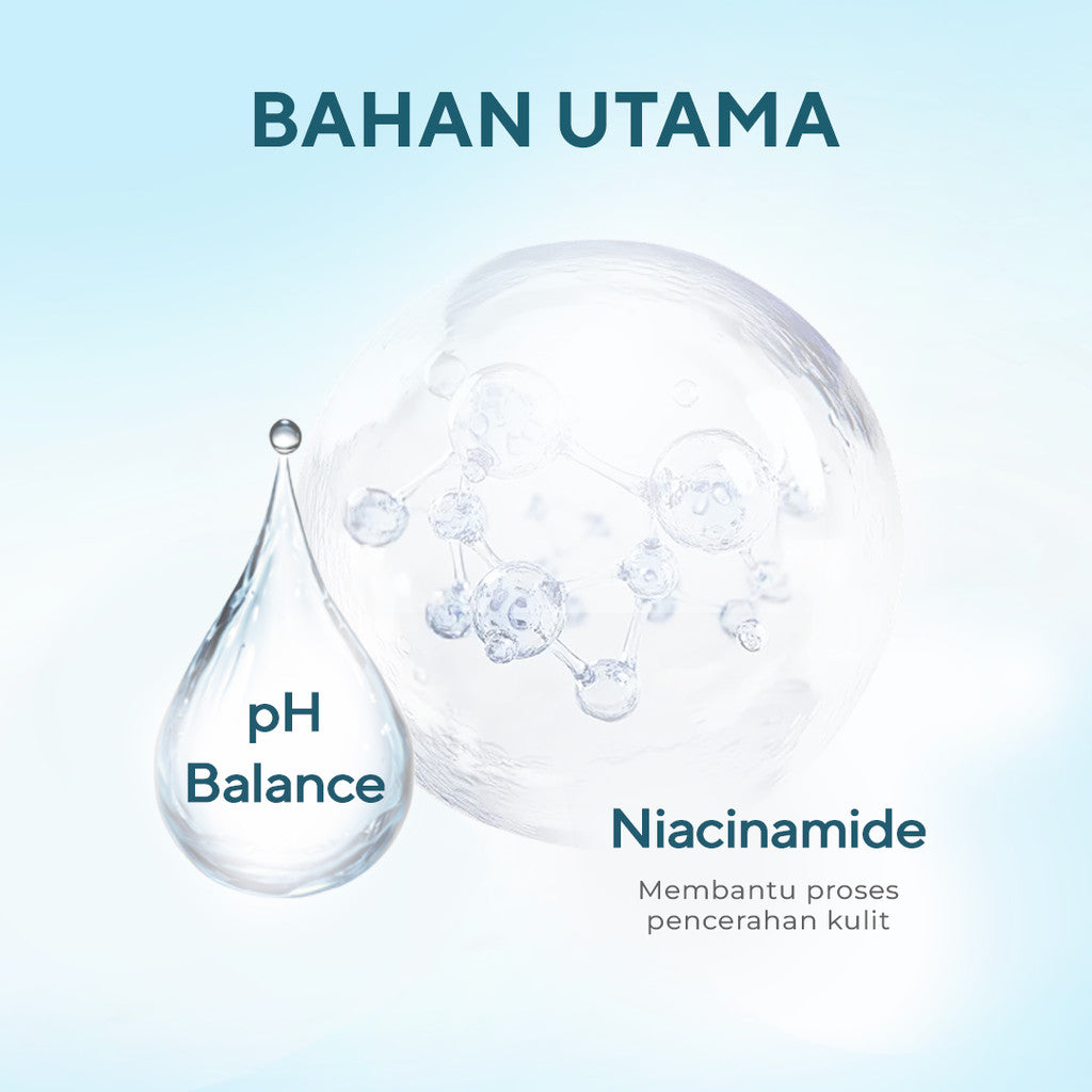 WARDAH Lightening Niacinamide Cleansing Milk 100 ml - Milk Cleanser dengan Advanced Niacinamide - Pembersih Wajah yang Mencerahkan - Untuk Semua Jenis Kulit