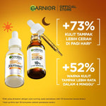 Garnier Vitamin C Day & Night Starter Kit - Foam Cleanser 100ml + Micellar Vitamin C 125ml + Bright Complete Serum 15ml + Overnight Serum 15ml