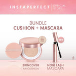 Bundle Instaperfect Skincover Air Cushion + Noir Lash Mascara (Mascara Bulu Mata Smudgeproof)- Bundle Make Up Tahan Lama Badai on Point