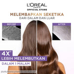 L'Oreal Paris Extraordinary Oil Gold 100ml + Elseve Hyaluron Moisture Hydra Filling Hair Night Cream 150ml (Perawatan Intensif Untuk Semua Jenis Rambut)