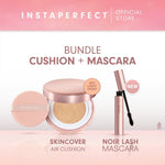 Bundle Instaperfect Skincover Air Cushion + Noir Lash Mascara (Mascara Bulu Mata Smudgeproof)- Bundle Make Up Tahan Lama Badai on Point