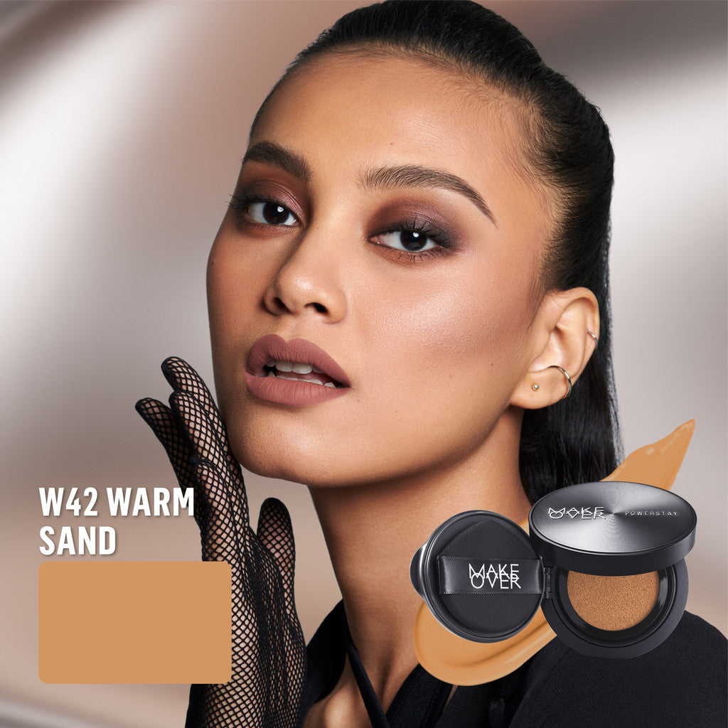[SPECIAL MASTERSHADE] NEW! MAKE OVER Powerstay Sync Matte Cushion - Smart AI Matte Cushion Aqeela High Coverage Zero Oxidation Oil Control Foundation Compact Makeup Concealer Skin Tint Long Lasting Somethin Time Less w Maybe Euphoria