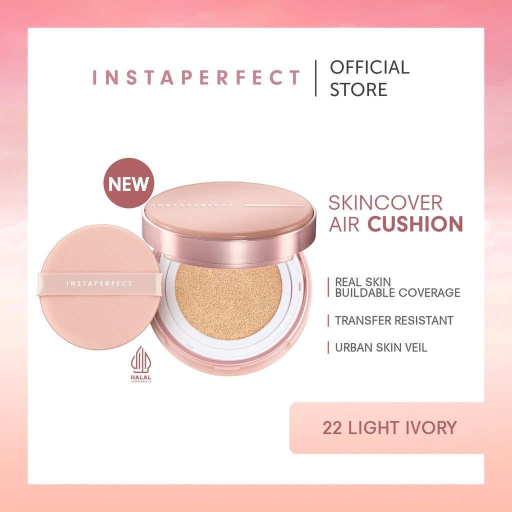 Instaperfect Glam Face & Eye Essentials Bundle (Skincover Air Cushion + Browflash 3-in-1 Brow Perfector)