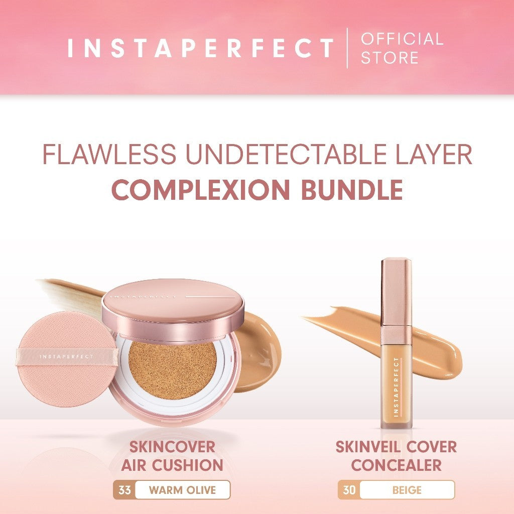 Instaperfect Flawless Undetectable Layer Complexion Bundle (Skincover Air Cushion+Skinveil Cover Concealer)