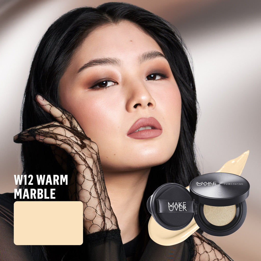 [SPECIAL MASTERSHADE] NEW! MAKE OVER Powerstay Sync Matte Cushion - Smart AI Matte Cushion Aqeela High Coverage Zero Oxidation Oil Control Foundation Compact Makeup Concealer Skin Tint Long Lasting Somethin Time Less w Maybe Euphoria