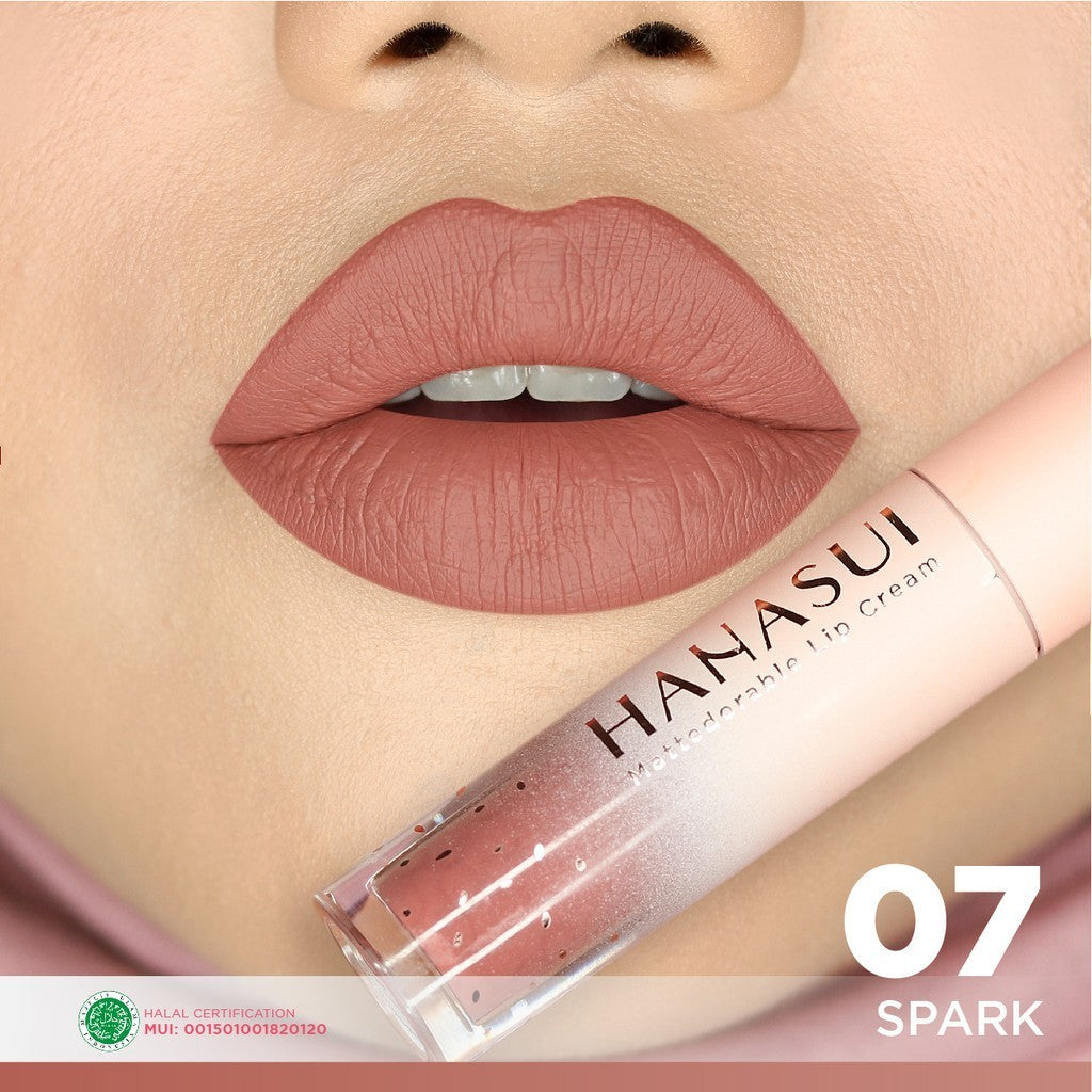 Hanasui Mattedorable Lip Cream Hanasui lipstik 16 Warna