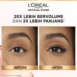 L'Oreal Paris Voluminous Lash Paradise Waterproof Mascara - Black - Maskara Bulu Mata Lentik Make Up Loreal Tahan Lama
