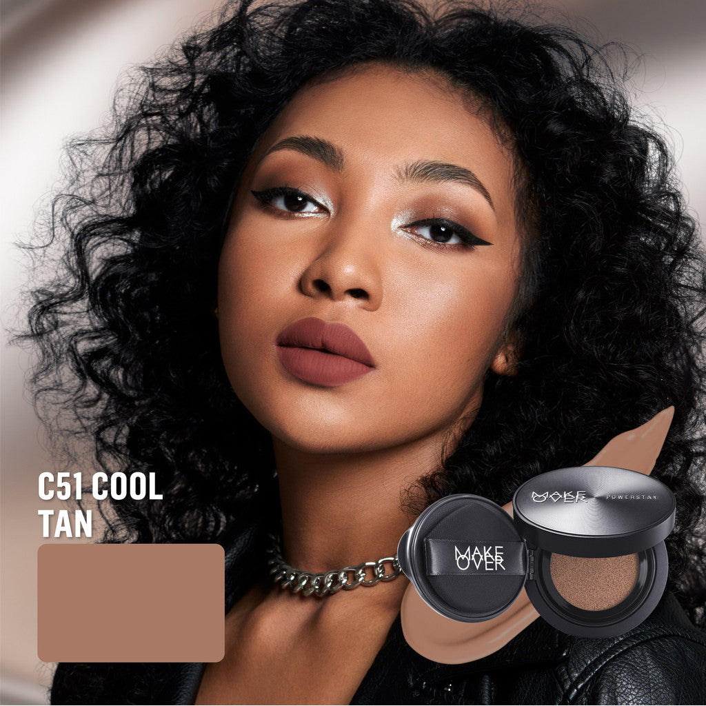 [SPECIAL MASTERSHADE] NEW! MAKE OVER Powerstay Sync Matte Cushion - Smart AI Matte Cushion Aqeela High Coverage Zero Oxidation Oil Control Foundation Compact Makeup Concealer Skin Tint Long Lasting Somethin Time Less w Maybe Euphoria