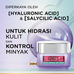 L'oreal Paris Revitalift Hyaluronic Acid 8h Oil Control Gel-Cream - Kulit Terasa Kenyal & Replumping