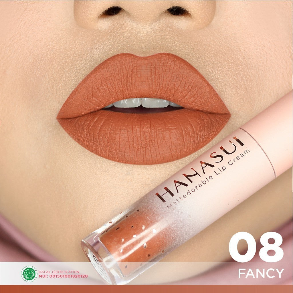 Hanasui Mattedorable Lip Cream Hanasui lipstik 16 Warna