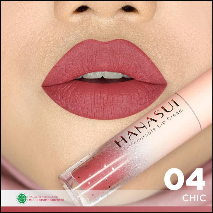 Hanasui Mattedorable Lip Cream Hanasui lipstik 16 Warna