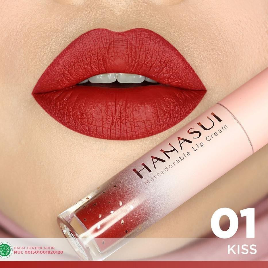 Hanasui Mattedorable Lip Cream Hanasui lipstik 16 Warna