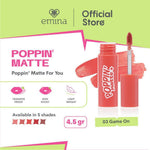 [TOP CREATOR'S PICK] Emina Poppin’ Matte 4.5 g - Lip Cream Matte Ringan, Long-lasting, Tidak Lengket
