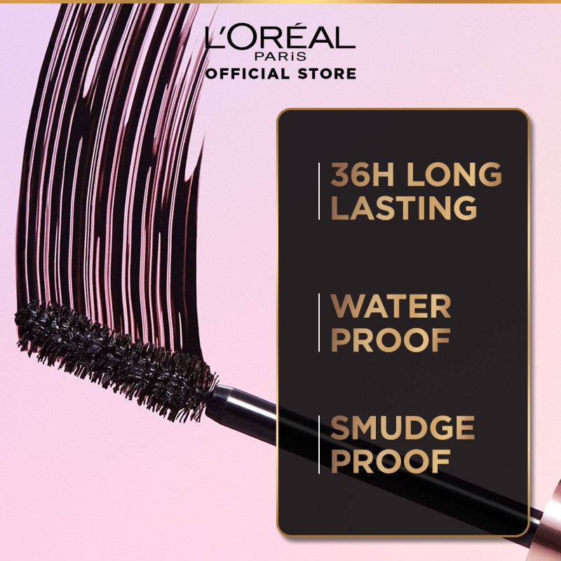 L'Oreal Paris Voluminous Lash Paradise Waterproof Mascara - Black - Maskara Bulu Mata Lentik Make Up Loreal Tahan Lama