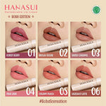 Hanasui Mattedorable Lip Cream Hanasui lipstik 16 Warna
