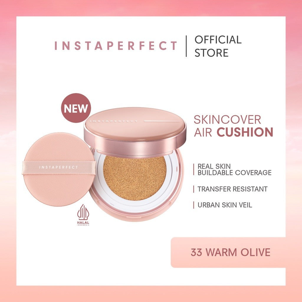 Instaperfect Glam Face & Eye Essentials Bundle (Skincover Air Cushion + Browflash 3-in-1 Brow Perfector)