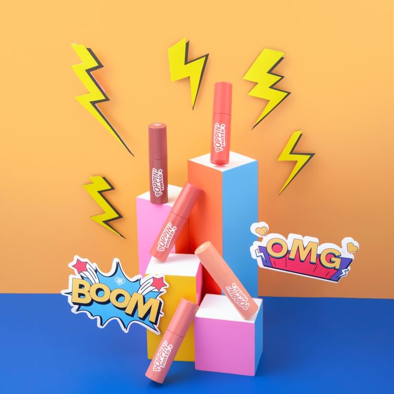 [TOP CREATOR'S PICK] Emina Poppin’ Matte 4.5 g - Lip Cream Matte Ringan, Long-lasting, Tidak Lengket