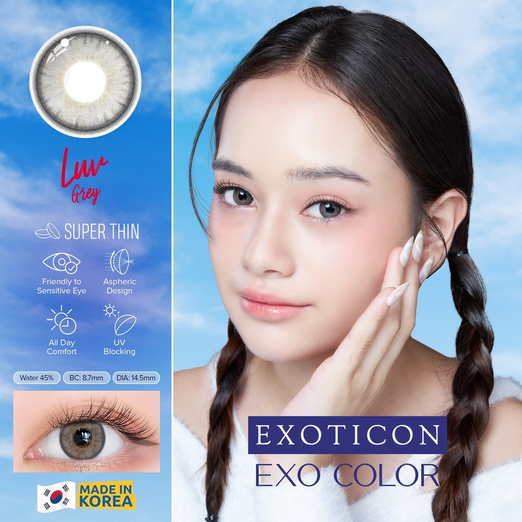 Exoticon Softlens - Exoticon Color - Exo Color Luv Grey | Luv Choco | Softlens Korea