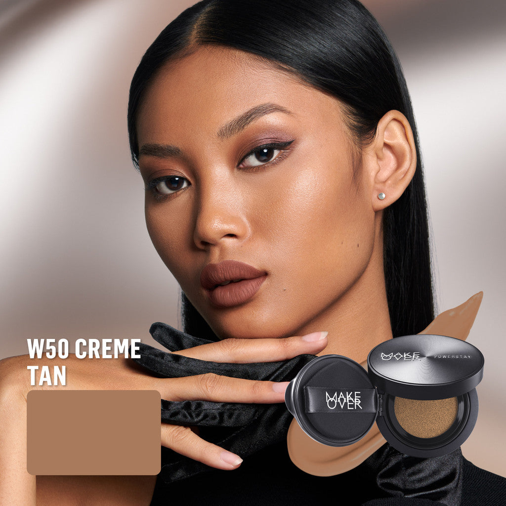 [SPECIAL MASTERSHADE] NEW! MAKE OVER Powerstay Sync Matte Cushion - Smart AI Matte Cushion Aqeela High Coverage Zero Oxidation Oil Control Foundation Compact Makeup Concealer Skin Tint Long Lasting Somethin Time Less w Maybe Euphoria