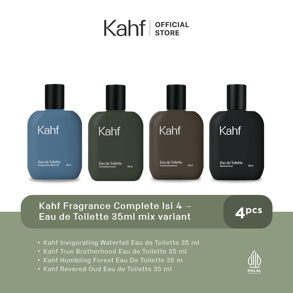 [Creator's Pick] Kahf Fragrance Complete isi 4 -  Eau de Toilette 35 ml mix variant x 4