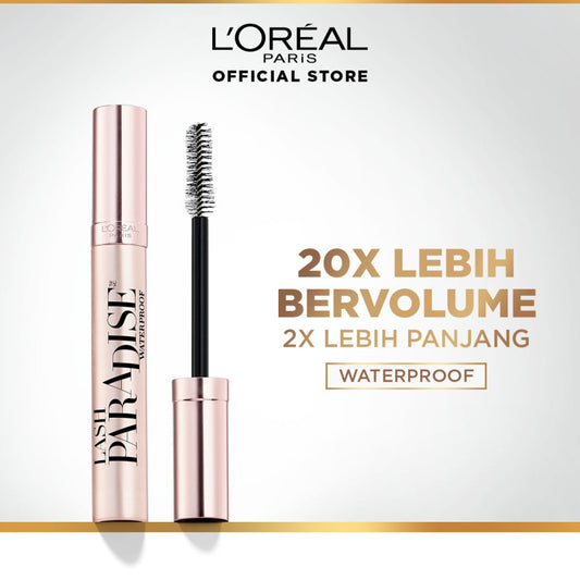 L'Oreal Paris Voluminous Lash Paradise Waterproof Mascara - Black - Maskara Bulu Mata Lentik Make Up Loreal Tahan Lama
