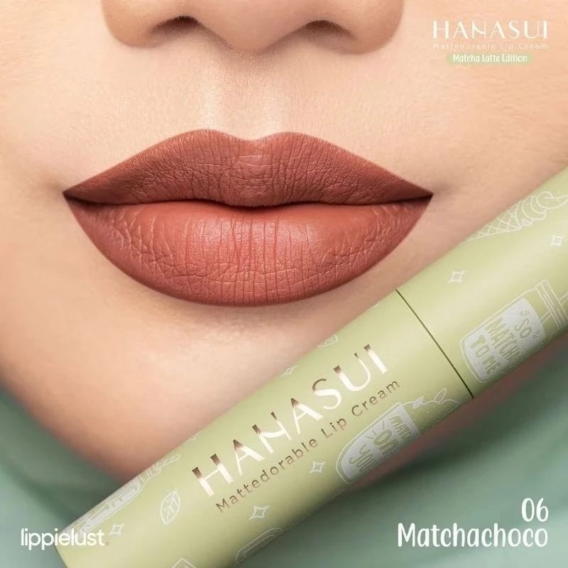 Hanasui Mattedorable Lip Cream Hanasui lipstik 16 Warna