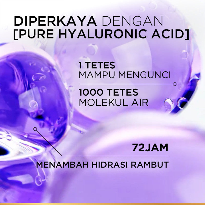 BARU! L’Oreal Paris Elseve Hyaluron Moisture Shampoo 400ml (Perawatan Untuk Rambut Kering Dengan Hyaluronic Acid 72 Jam Mengunci Hidrasi Rambut)
