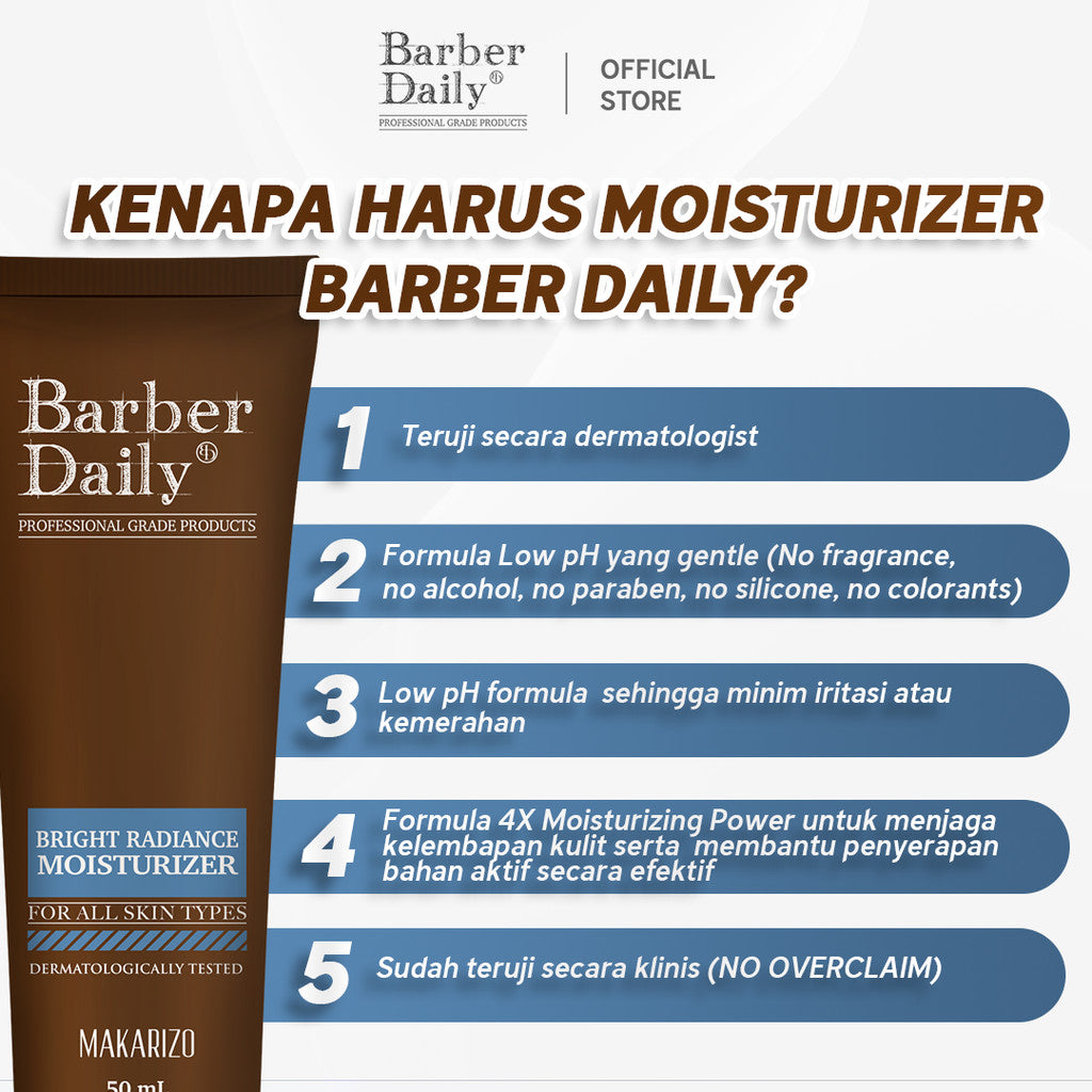 Barber Daily Bright Radiance Moisturizer 50 mL