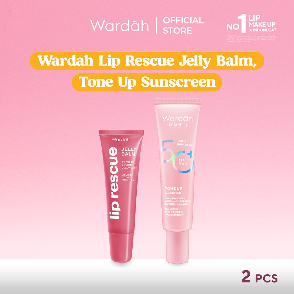 [LIP CARE MENCERAHKAN] NEW! WARDAH Lip Rescue Jelly Balm Dusty Rose - Lip Therapy, Hydrating - Mencerahkan Bibir, Bibir Sehat, Plump - Glossy, Lip Matte, Liptint, Lip Stain, Lipgloss, Lip Cream, Lip tint Waterproof -Tahan Lama - Dark Lips - Bibir Pecah