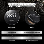 [ SPECIAL PRICE ] MAKE OVER Powerstay 24H Matte Powder Foundation -  Bedak Padat High Coverage Ringan Bedak Compact Wajah Flawless Make Up Tahan Lama 24 Jam Non-Comedogenic BEST SELLER Poreless DFW Nadya Hutagalung Pony Mira Agile Zsa Zsa Utari