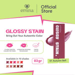 [SPECIAL 11.11] Emina Glossy Stain x Muzik Tiger 3 g - Melty Gel Lip Tint Glossy Finish, Tahan Lama dan Melembabkan