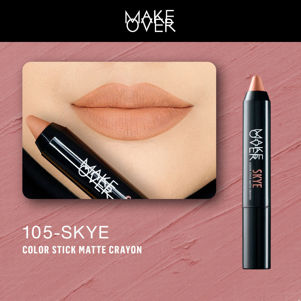 [TINTINTINWIN'S PICKS] MAKE OVER Color Stick Matte Crayon 2.6 g - Lipstick Lipstik Bibir Matte untuk Base Ombre BEST SELLER