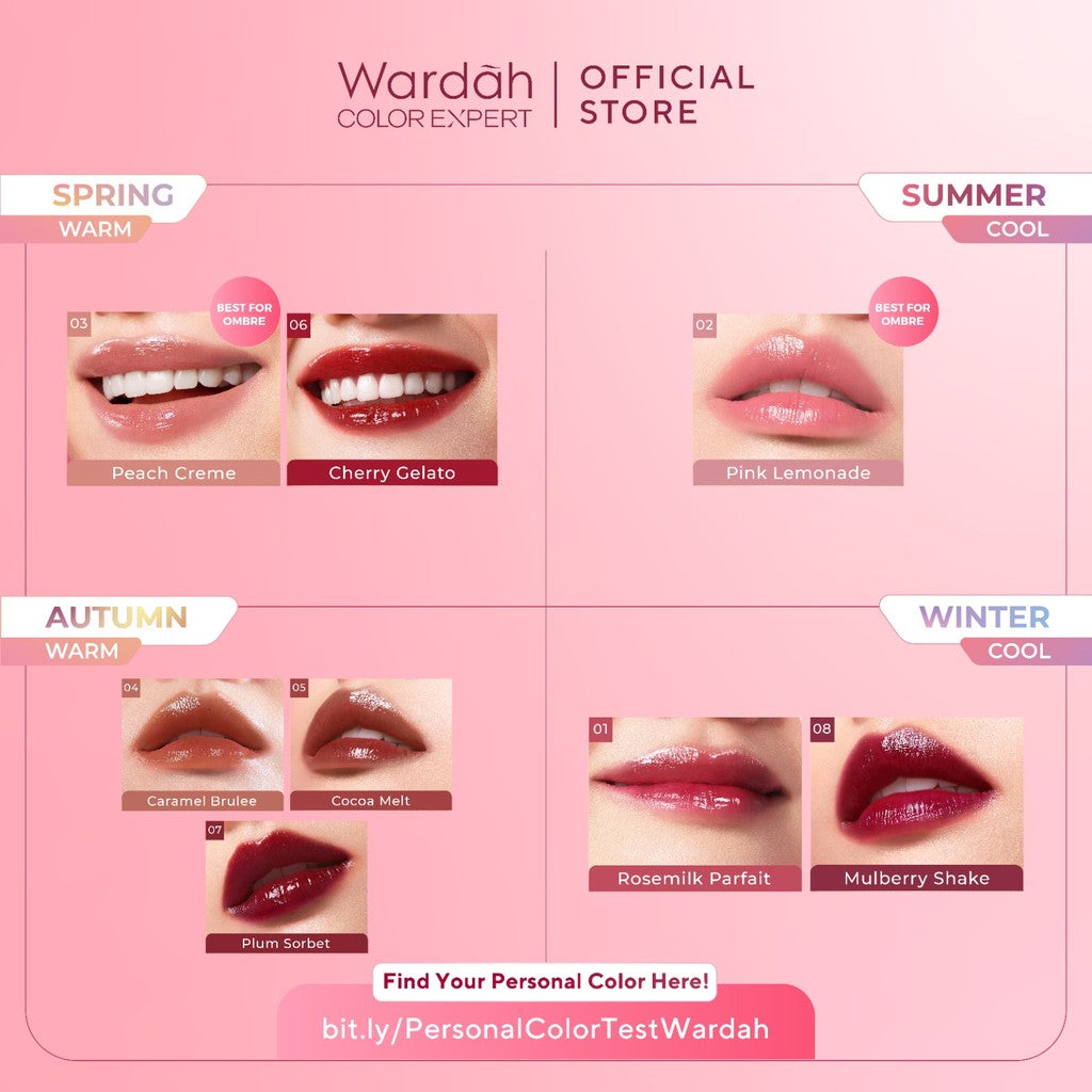 [FLASH SALE] WARDAH Moist Dew Tint 3g - With Oatmilk+Pentavitin - Ombre - Bibir Lembab - Coverage Tahan Seharian 24 Jam - Liptint Lip Stain Lipgloss Lip Tint Lip Matte Lipstick Lip Cream - Glossy Lip Longlasting Waterproof Tahan Lama - Makeup