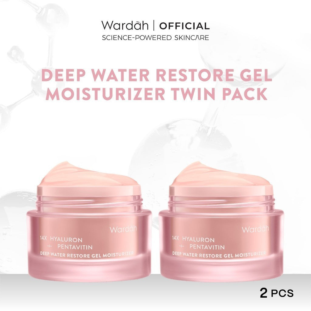 New! WARDAH Moisturizer Gel Twinpack All Variant - 30 g - Skincare