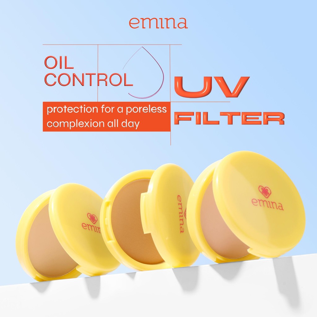 [SPECIAL 11.11] Emina Daily Matte Compact Powder x Muzik Tigerr 11 g - Bedak Padat Matte Finish & Oil Control Tahan Sampai 8 Jam