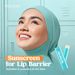 [LIPCARE SUN PROTECTION] WARDAH Lip Barrier Sunscreen SPF 30 PA+++ - Pelembab Bibir 24 Jam - Lip Balm, Lip Therapy, Lip Care, Hydrating - Petrolatum Murni 100% - Memperbaiki, Meregenerasi Sel Kulit Bibir, Menghidrasi, Mengatasi Bibir Pecah - Makeup
