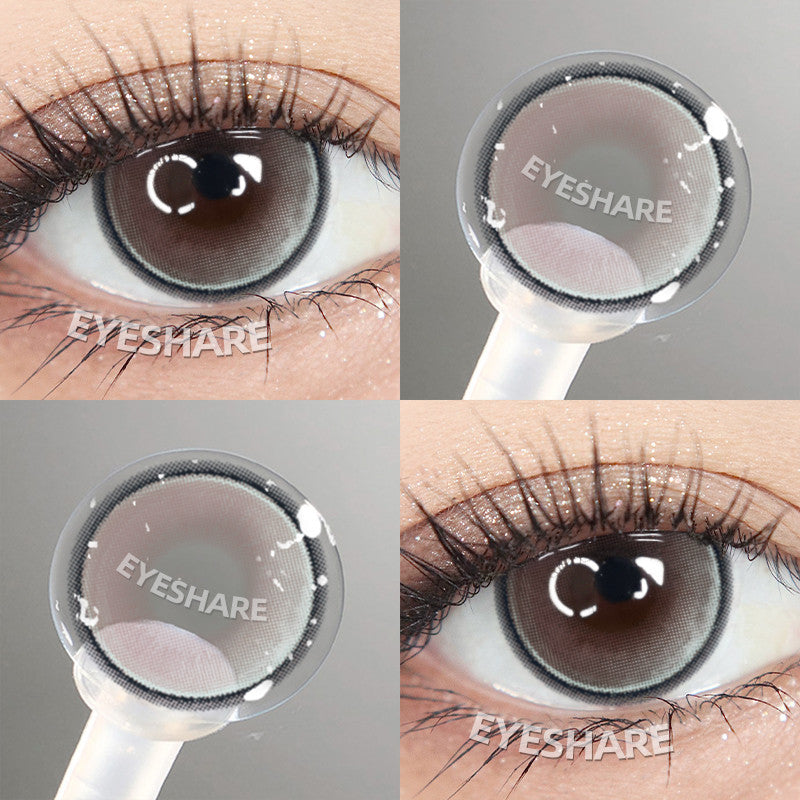 Eyeshare Softlens Big Eyes SAHARA Brown 1Pasang Lensa Kontak 14.5mm Gray Softlen