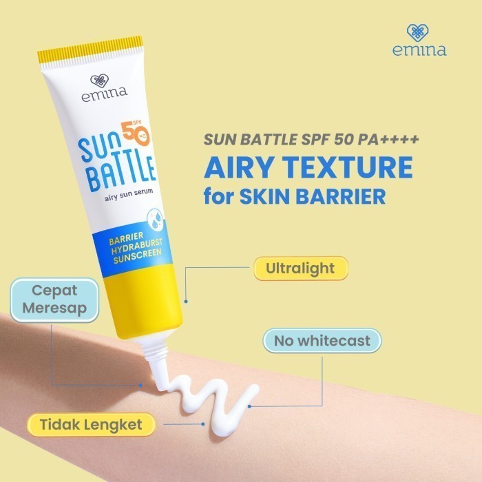 Emina Sun Battle Spf 50 Pa++++ Barrier Hydraburst Sunscreen 30ml